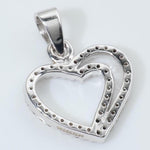 Load image into Gallery viewer, Heart Diamond Pendant, 14k Solid Gold, Natural Diamonds, Love Layering Minimalist Chain Necklace, Everyday Stackable Jewelry, Gift for Her
