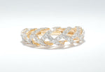Load image into Gallery viewer, Weave Design Diamond Ring, 14K Solid Gold, Natural Diamonds, Criss Cross Band, Statement Ring, Woven Everyday Band, Gift For Her
