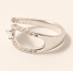 Load image into Gallery viewer, Leaf Pear Diamond Wrap Ring, 14k Solid Gold, Statement Open Band Ring, Natural Diamonds, Everyday Jewelry, Bypass Band Ring, Gift For Her
