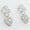 Load image into Gallery viewer, Floral Heart Halo Diamond Studs, 14k Solid Gold, Natural Diamonds, White Sapphire Gemstone Earrings, Statement Jewelry, Bridal Cocktail Stud
