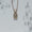 Load image into Gallery viewer, Baguette &amp; Round Pendant Necklace, 14k Solid Gold, Rectangular Illusion and Halo Setting, Natural Diamonds, Ready To Ship, Women&#39;s Day Gift
