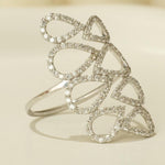 Load image into Gallery viewer, Pear Loop Cascade Diamond Ring, 14k Solid Gold Ring, Cocktail Diamond Ring, Natural Diamond, Statement Ring, Ready To Ship, Women&#39;s Day Gift
