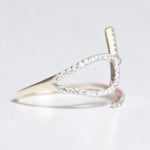 Load image into Gallery viewer, Criss Cross Diamond Ring, 14k Solid Gold, Natural Diamonds, Everyday Jewelry, Minimalist Stacking Ring, Ready To Ship
