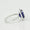Load image into Gallery viewer, Blue Sapphire Halo Diamond Ring, 14k Solid Gold, Natural Diamonds, Emerald Cut Gemstone Ring, Engagement Ring, Ready To Ship

