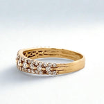 Load image into Gallery viewer, Solitaire Diamond Ring In 14k Solid Gold, Eternity Band With Natural Diamonds, Ready To Ship, Women&#39;s Day Gift
