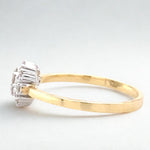 Load image into Gallery viewer, Flower Clustered Natural Diamond Ring: 14k Solid Gold Proposal Jewellery, Certified Jewelry, Ready To Ship,
