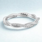 Load image into Gallery viewer, Diamond Eternity Band in 14k Solid Gold, Twisted Rope Diamond Band, Natural Diamonds, Ready To Ship, Women&#39;s Day Gift
