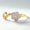 Load image into Gallery viewer, Flower diamond open ring, Dual Tone Cuff Ring, 14k Solid Gold, Natural Diamonds, Ready To Ship, Women&#39;s Day Gift
