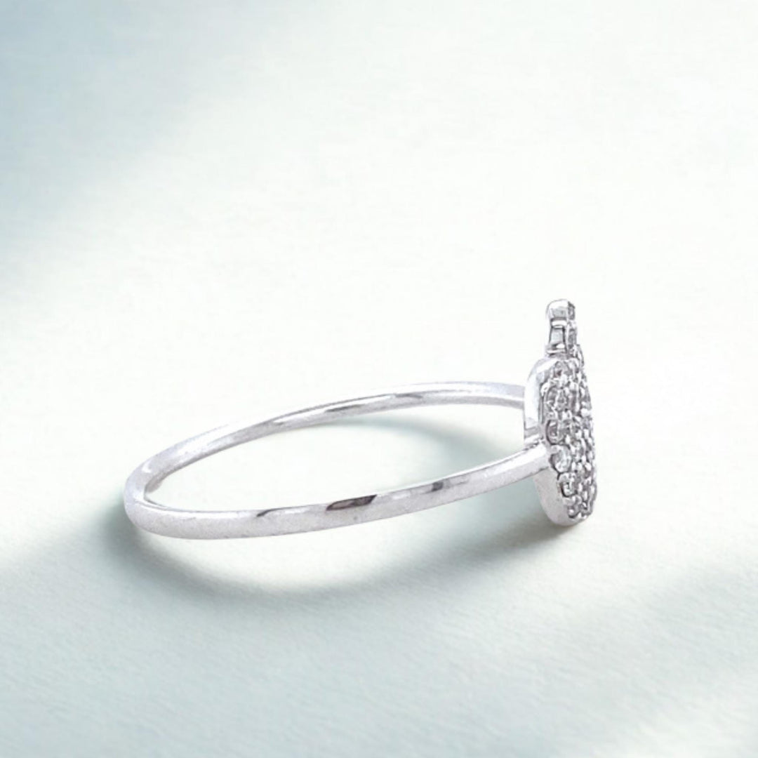 Apple Diamond Rings, 14k Solid Gold, Natural Diamonds, Stackable Ring, Minimalistic Ring, Everyday Jewelry, Ready To Ship, Women&#39;s Day Gift