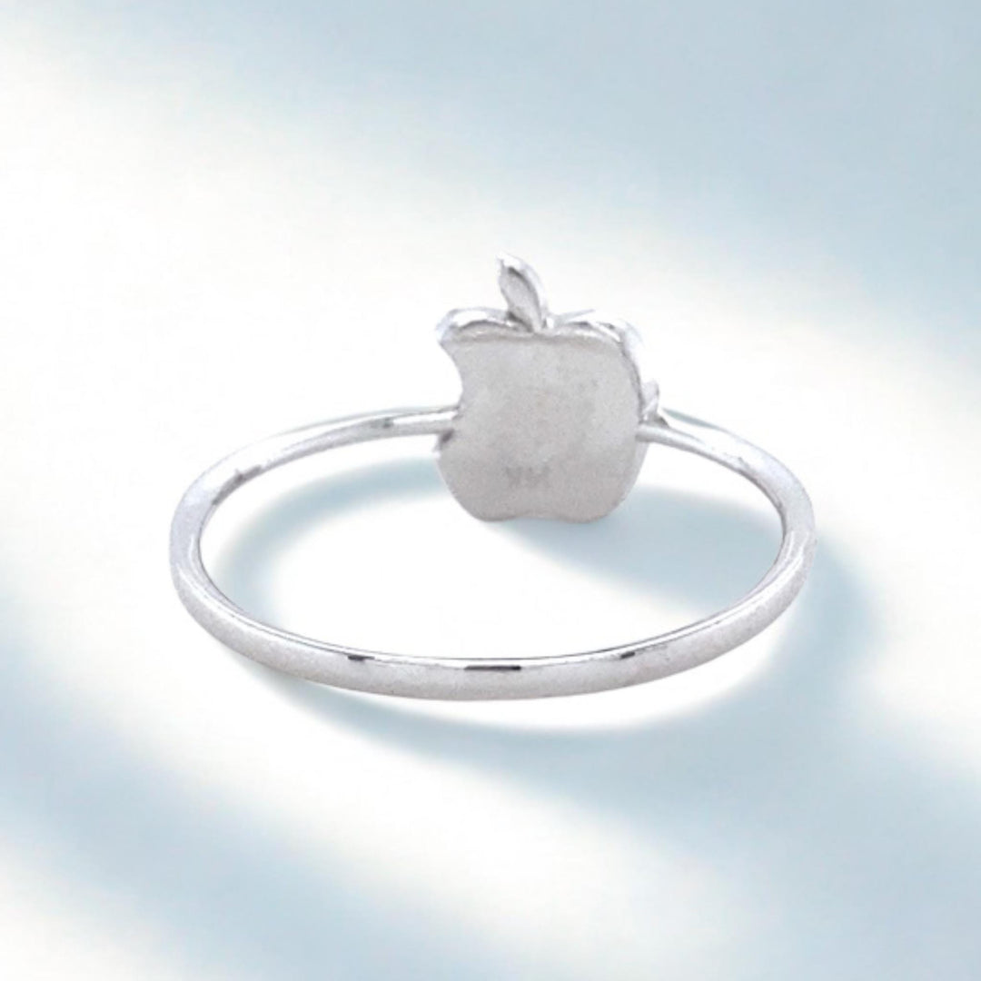 Apple Diamond Rings, 14k Solid Gold, Natural Diamonds, Stackable Ring, Minimalistic Ring, Everyday Jewelry, Ready To Ship, Women&#39;s Day Gift