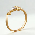 Load image into Gallery viewer, Diamond Love Ring In 14K Solid Gold, Proposal Ring With Natural Diamonds, Ready To Ship, Women's Day Gift
