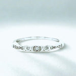 Load image into Gallery viewer, Diamond Rings, Dainty diamond Band Ring, 14k Solid Gold, Natural Diamonds, Everyday Jewelry, Stackable Ring, Ready To Ship, Women&#39;s Day Gift
