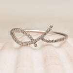 Load image into Gallery viewer, Diamond Rings, Diamond Cuff Ring, Asymmetrical Design, 14k Solid Gold, Natural Diamonds, Stackable Ring, Ready To Ship, Women&#39;s Day Gift
