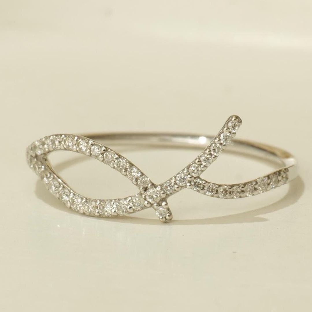 Diamond Rings, Diamond Cuff Ring, Asymmetrical Design, 14k Solid Gold, Natural Diamonds, Stackable Ring, Ready To Ship, Women&#39;s Day Gift