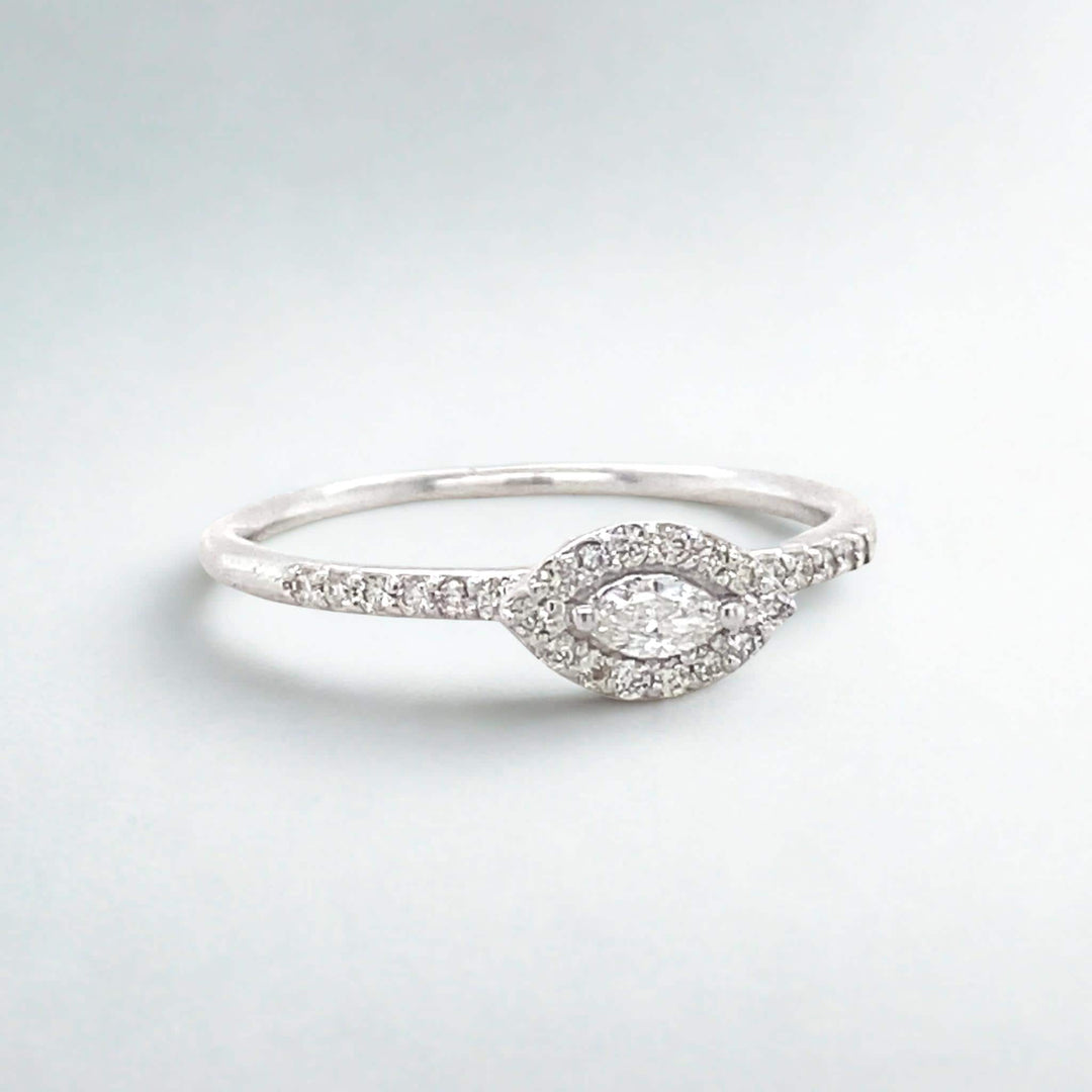 Marquise Diamond Wedding Ring, 14K Solid Gold, Natural Diamonds, Ready To Ship, Women&#39;s Day Gift