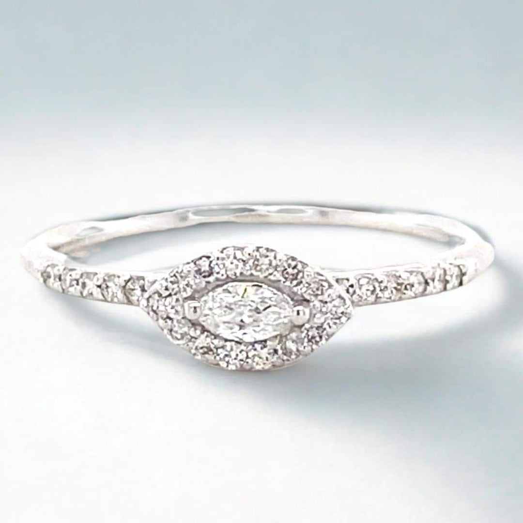 Marquise Diamond Wedding Ring, 14K Solid Gold, Natural Diamonds, Ready To Ship, Women&#39;s Day Gift