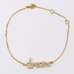 Load image into Gallery viewer, Dream Chain Diamond Bracelet, 14k Gold, Natural Diamonds,  Inspirational Jewelry, Handcrafted Jewelry, Ready To Ship, Women&#39;s Day Gift
