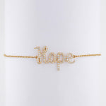 Load image into Gallery viewer, Hope Diamond Bracelet, 14k Solid Gold, Natural Diamonds, Affirmation Jewelry, Everyday Handcrafted Jewelry, Ready To Ship
