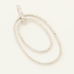 Load image into Gallery viewer, Oval Diamond Pendant, 14k Solid Gold, Natural Diamonds, Layering Loop Necklace, Everyday Necklace, Minimalistic Pendant, Unity Pendant
