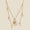 Load image into Gallery viewer, Lock &amp; Key Diamond Necklace, 14k Solid Gold, Natural Diamonds, Dual Tone Charm Layered Stacking Necklace, Ready To Ship, IGI Certified
