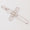 Load image into Gallery viewer, Diamond Cluster Cross Pendant, 14k Solid Gold, Natural Diamond, IGI Certified, Religious Adjustable Necklace, Everyday Jewelry, Gift for Her
