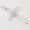 Load image into Gallery viewer, Diamond Cluster Cross Pendant, 14k Solid Gold, Natural Diamond, IGI Certified, Religious Adjustable Necklace, Everyday Jewelry, Gift for Her
