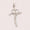 Load image into Gallery viewer, Diamond Heart Cross Pendant, 14k Solid Gold, Natural Diamonds, Cross Necklace With Adjustable Chain, Minimalistic Everyday Jewelry
