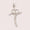 Load image into Gallery viewer, Diamond Heart Cross Pendant, 14k Solid Gold, Natural Diamonds, Cross Necklace With Adjustable Chain, Minimalistic Everyday Jewelry
