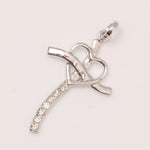 Load image into Gallery viewer, Diamond Heart Cross Pendant, 14k Solid Gold, Natural Diamonds, Cross Necklace With Adjustable Chain, Minimalistic Everyday Jewelry
