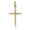 Load image into Gallery viewer, Diamond Tip Cross Pendant, 14k Solid Gold, Natural Diamonds, IGI Certified, Religious Adjustable Necklace, Everyday Jewelry, Gift For Her

