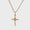 Load image into Gallery viewer, Cross Flower Diamond Pendant, 14k Solid Gold, Natural Diamonds, IGI Certified, Religious Adjustable Necklace, Everyday Jewelry, Gift For Her
