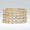 Load image into Gallery viewer, Wide Diamond Band Ring, 14k Solid Gold, Natural Diamonds, Stacking Statement Ring, Bold Eternity Ring, Wedding Band, Two Toned Ring
