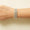 Load image into Gallery viewer, Triple Row Diamond Bracelet, 14k Solid Gold, Natural Diamonds, Baguette Cluster Illusion Cocktail Bracelet, Wide Wedding Statement Bracelet
