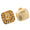 Load image into Gallery viewer, Gold Square Dome Diamond Studs, 14k Solid Gold, Natural Diamonds, Flush Set Matte Statement Cocktail Earrings, Ready To Ship, IGI Certified
