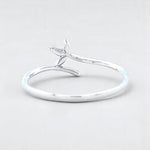 Load image into Gallery viewer, Leaf Vine Natural Diamond Everyday Ring: 14k Solid Gold Stackable Floral Minimalist Jewellery, Certified Jewelry
