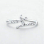 Load image into Gallery viewer, Leaf Vine Diamond Ring, 14k Solid Gold, Natural Diamonds, Stackable Floral Jewelry, Minimalist Everyday Band
