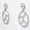 Load image into Gallery viewer, Geometric Oval Natural Diamond Drop Earrings: 14k Solid Gold, HRD Certification, Ready To Ship
