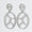 Load image into Gallery viewer, Geometric Oval Natural Diamond Drop Earrings: 14k Solid Gold, HRD Certification, Ready To Ship
