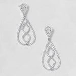 Load image into Gallery viewer, Dangle Diamond Earrings In 14k Solid Gold, Teardrop Chandelier Earrings With Natural Diamonds, Ready To Ship, Women&#39;s Day Gift
