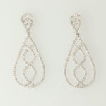 Load image into Gallery viewer, Dangle Diamond Earrings In 14k Solid Gold, Teardrop Chandelier Earrings With Natural Diamonds, Ready To Ship, Women&#39;s Day Gift
