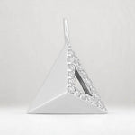 Load image into Gallery viewer, Pyramid Natural Diamond Charm Pendant: 14k Solid Gold Geometric Triangle Stackable Jewellery, Certified Jewelry
