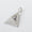 Load image into Gallery viewer, Pyramid Diamond Charm Pendant, 14k Solid Gold, Natural Diamonds, Geometric Triangle Charm, Stackable Jewelry With Adjustable Chain
