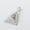 Load image into Gallery viewer, Pyramid Diamond Charm Pendant, 14k Solid Gold, Natural Diamonds, Geometric Triangle Charm, Stackable Jewelry With Adjustable Chain
