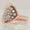 Load image into Gallery viewer, Eye Shape Cluster Diamond Ring, 14k Solid Gold, Natural Diamonds, Bold Statement Jewelry, Cocktail Ring, Gift for Her
