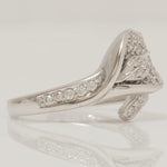 Load image into Gallery viewer, Leaf Diamond Ring, 14k Solid Gold, Natural Diamonds, Wrap Around Ring, Everyday Diamond Ring, Statement Ring, Gift for Her
