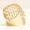 Load image into Gallery viewer, Celestial Diamond Ring, 14k Solid Gold, Natural Diamonds, Cage Statement Ring, Cocktail Ring,  Wide Band Mesh Setting, Gift for Her
