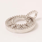 Load image into Gallery viewer, Circle Diamond Halo Pendant, 14k Solid Gold, Natural Diamonds, Bezel Set Necklace, Everyday Minimalistic Stackable Pendant
