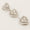 Load image into Gallery viewer, Three Heart Diamond Pendant, 14k Solid Gold, Natural Diamond, Halo Cluster Setting, Drop Necklace, Everyday Staking Necklace, Gift For Her
