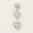 Load image into Gallery viewer, Three Heart Diamond Pendant, 14k Solid Gold, Natural Diamond, Halo Cluster Setting, Drop Necklace, Everyday Staking Necklace, Gift For Her
