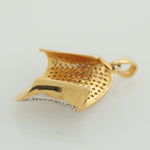 Load image into Gallery viewer, Curved Diamond Pave Pendant, 14k Solid Gold, Natural Diamonds, Iced Out Wave Pendant, Statement Cocktail Jewelry, Gift for Her
